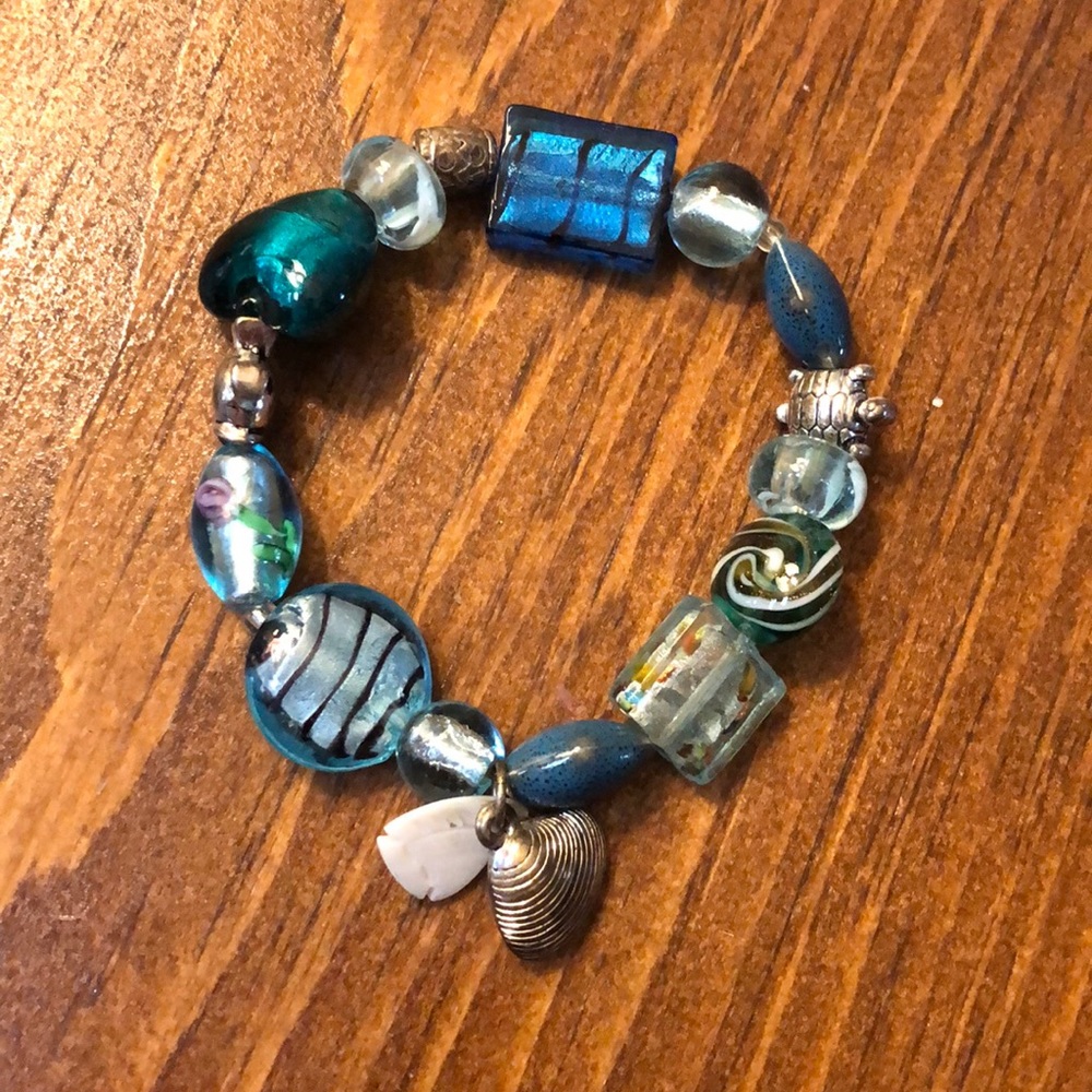 Blue Beach Themed Bracelet